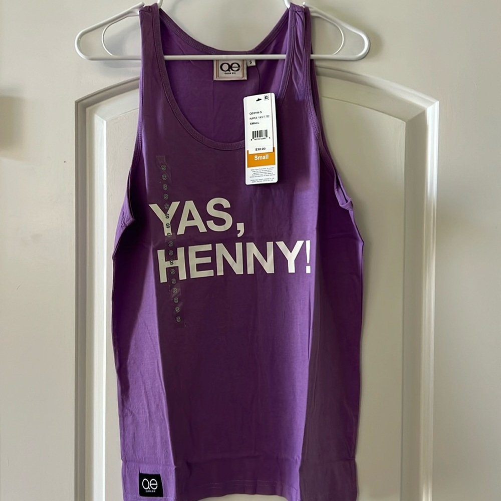 QE purple Yas, Henny tank size small